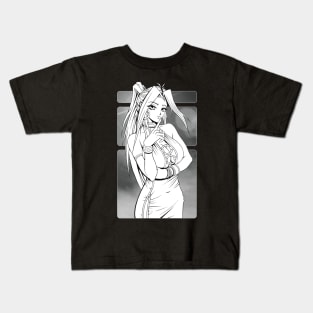 Japanese Manga Girl Kids T-Shirt